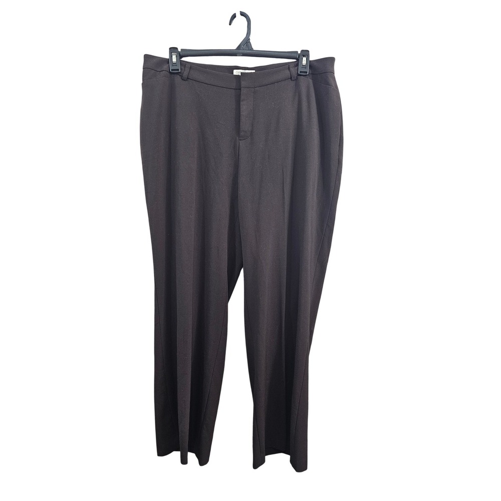 Coldwater Creek Womens Trousers Fit Bootcut Leg Pants Brown W18 Dress Slacks NEW